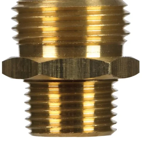 JMF Brass 3/4 in. Dia. x 1/2 in. Dia. Adapter Yellow 1 pk (Pack of 10)