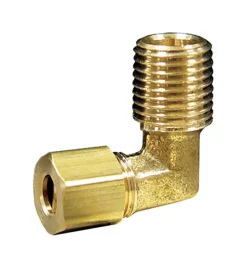 JMF Company 7/8 in. Compression X 3/4 in. D MPT Brass 90 Degree Street Elbow