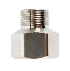 JMF Company 3/8 in. Female Compression Swivel X 1/4 in. D Male Compression Chrome Adapter