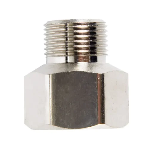 JMF Company 3/8 in. Female Compression Swivel X 1/4 in. D Male Compression Chrome Adapter