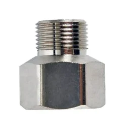 JMF Company 1/2 in. Female Compression Swivel X 3/8 in. D Male Compression Chrome Adapter