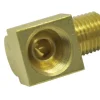 JMF Company 3/8 in. Flare 1/4 in. D MPT Yellow Brass Inverted Elbow