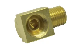 JMF Company 3/8 in. Flare 1/4 in. D MPT Yellow Brass Inverted Elbow