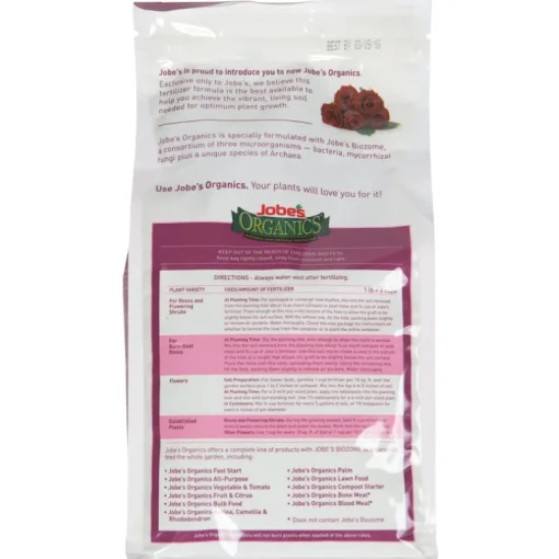 Jobe's Biozome Organic Granules Rose Plant Food 4 lb