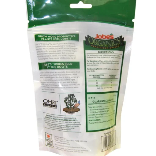 Jobe's Organic Spikes All Purpose Plant Food 50 pk