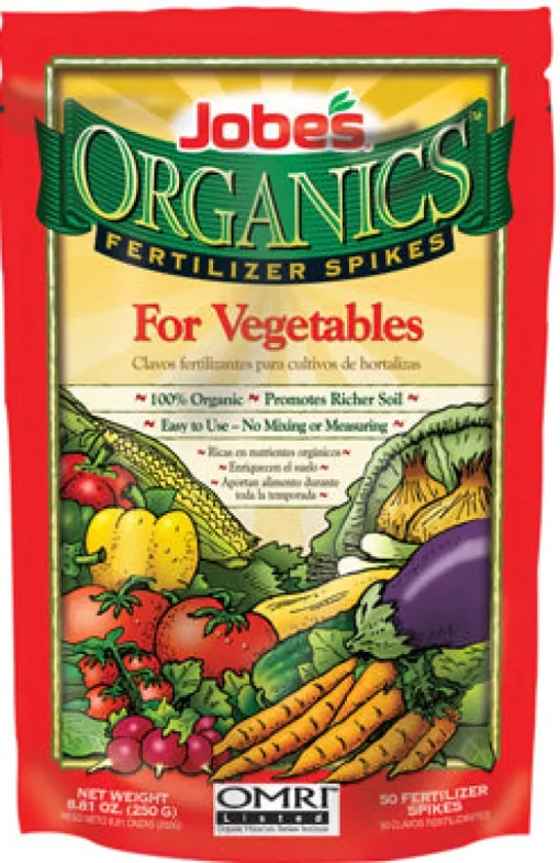 Jobe's Organic Spikes Vegetables Root Feeder 8.81 oz