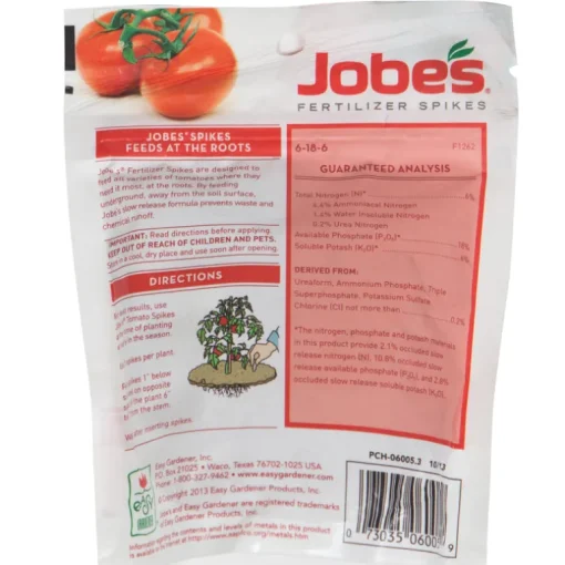 Jobe's Tomatoes 6-18-6 Plant Fertilizer 18 pk