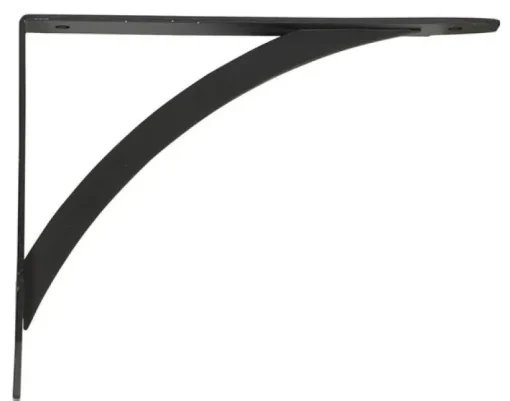 John Sterling Black Steel Elegant Bracket 12 Ga. 7 in. L (Pack of 10)