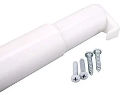 John Sterling Heavy Duty 48 in. L X 1-1/4 in. D Adjustable Powder Coated Steel Closet Rod