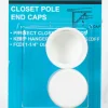 John Sterling Pro 1-1/4 in. L X 1-1/4 in. D Powder Coated Plastic Closet Rod Support