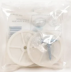 John Sterling Pro 1-5/8 in. L x 1-5/8 in. Dia. White Plastic Rod Socket (Pack of 25)