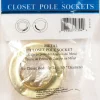 John Sterling Pro 1-3/8 in. L x 1-3/8 in. Dia. Brass Steel Rod Socket (Pack of 25)