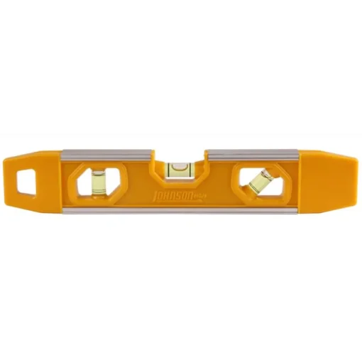 Johnson 9 in. Aluminum Magnetic Torpedo Level 3 vial