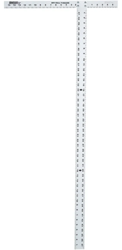 Johnson 48 in. L Aluminum Drywall T-Square