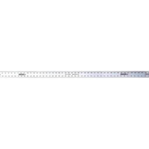 Johnson 48 in. L X 2 in. W Aluminum Heavy Duty Straight Edge SAE