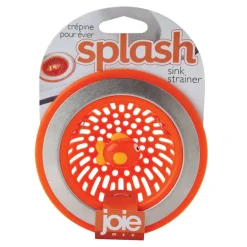 Joie 77019 4.5 X 1.25 Orange & Silver Splash Sink Drain Strainer