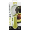 Joie 32222 8.75 X 4 X 0.75 Green & Clear Avocadall 3-In-1 Avocado Prep Tool