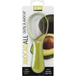 Joie 32222 8.75 X 4 X 0.75 Green & Clear Avocadall 3-In-1 Avocado Prep Tool