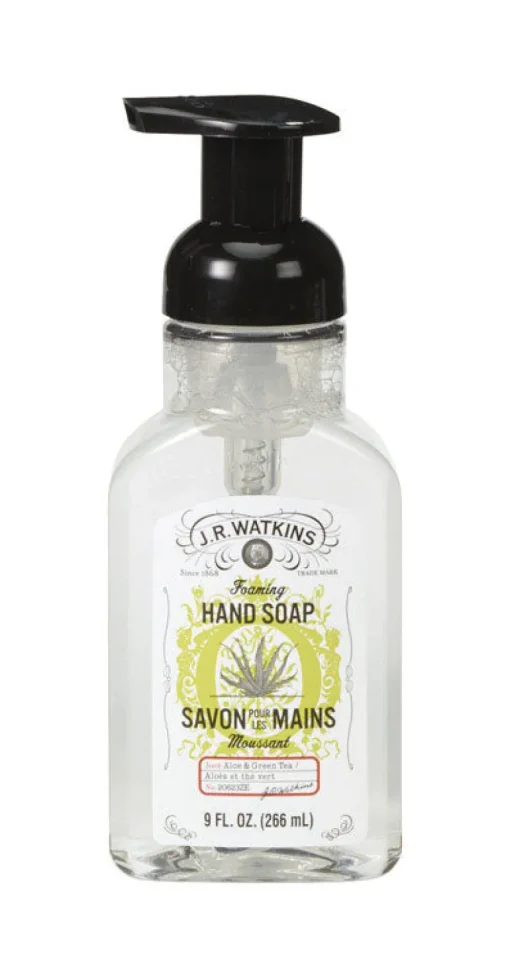 J.R. Watkins Aloe and Green Tea Scent Foam Hand Soap 9 (Pack of 6)
