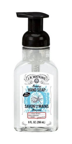 J.R. Watkins Fresh Ocean Breeze Scent Foaming Hand Soap Pump Bottle 9 fl. oz. (Pack of 6)