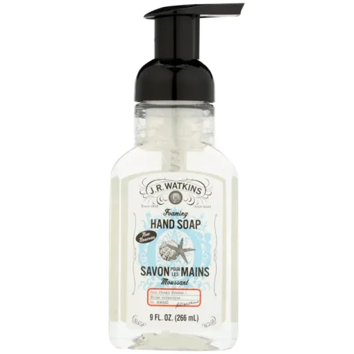 J.R. Watkins Fresh Ocean Breeze Scent Foaming Hand Soap Pump Bottle 9 fl. oz. (Pack of 6)
