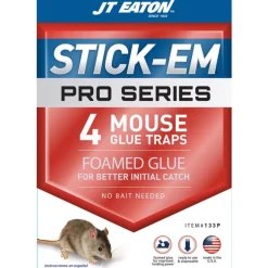 JT Eaton Stick-Em Glue Trap For Insects and Mice (Pack of 24)