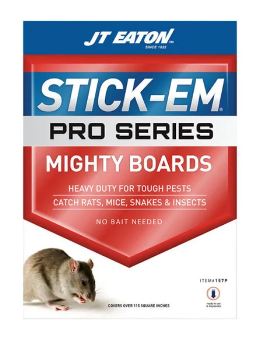 JT Eaton Stick-Em Pro Series Glue Board For Insects, Rodents and Snakes (Pack of 12)
