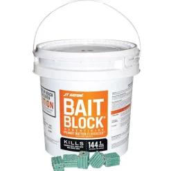JT Eaton Toxic Peanut Butter-Flavored Rodenticide Bait Blocks For Mice and Rats 1 oz 144 pk