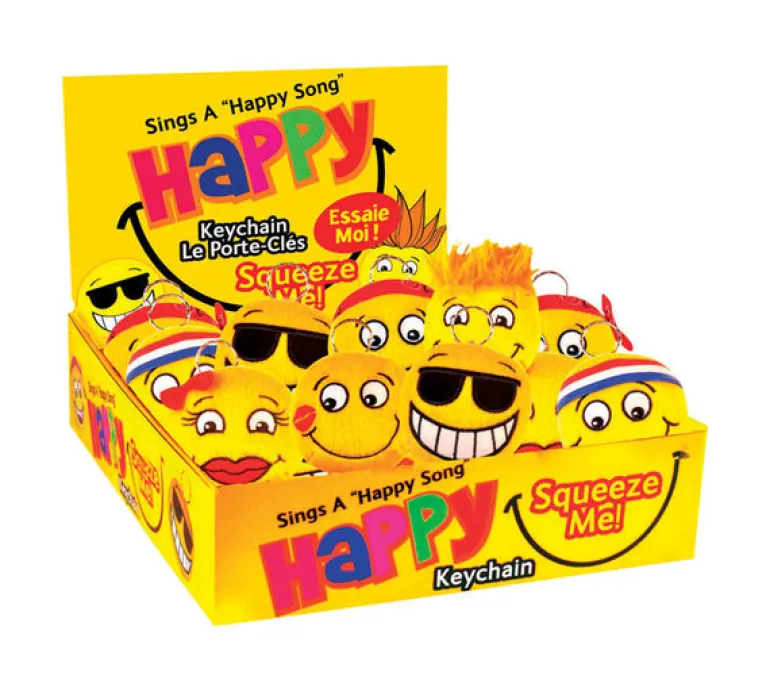 Just for Laughs Polyester Yellow Metal Key Chain (Pack of 12)