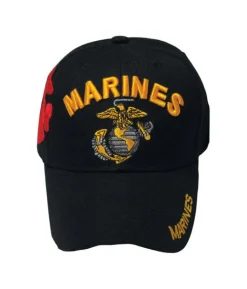 JWM Logo Baseball Cap Black One Size Fits All (Pack of 6)