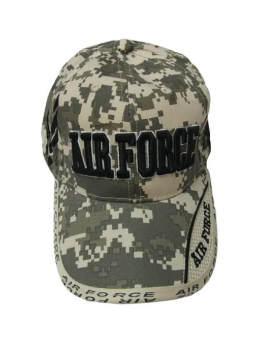 JWM Logo Baseball Cap Digital Camouflage One Size Fits All (Pack of 6)