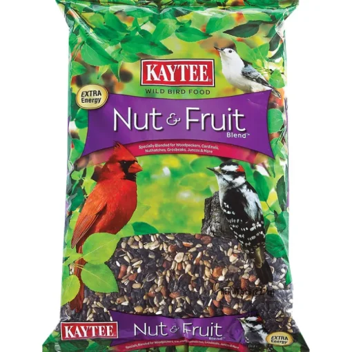 Kaytee Nut & Fruit Blend Songbird Nut & Fruit Wild Bird Food 5 lb (Pack of 6)