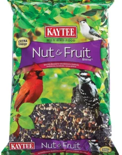 Kaytee Nut & Fruit Blend Songbird Nut & Fruit Wild Bird Food 5 lb (Pack of 6)