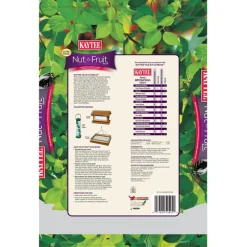 Kaytee Nut & Fruit Blend Songbird Nut & Fruit Wild Bird Food 5 lb (Pack of 6)