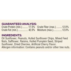 Kaytee Nut & Fruit Blend Songbird Nut & Fruit Wild Bird Food 5 lb (Pack of 6)