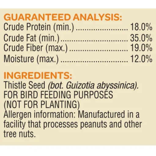 Kaytee Nyjer Songbird Nyjer Seed Wild Bird Food 4.65 lb