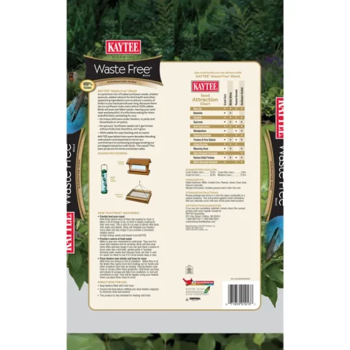 Kaytee Waste Free Songbird Hulled Sunflower Seed Concentrated Wild Bird Food 10 lbs.
