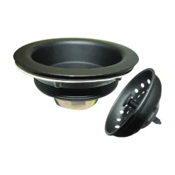 Keeney 4-1/2 in. Black Stainless Steel Kitchen Sink Strainer