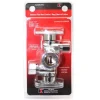 Keeney 3/8 in. Compression in. X 1/4 in. Compression Brass Dual Shut-Off Valve