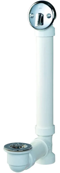 Keeney 1-1/2 in. D Chrome Plastic Triplever Bath Drain