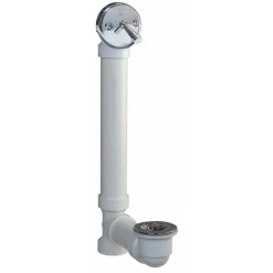 Keeney 1-1/2 in. D Chrome Plastic Triplever Bath Drain
