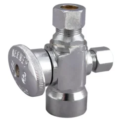Keeney 1/2 in. FIP in. X 3/8 in. Brass Shut-Off Valve