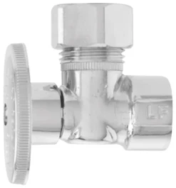 Keeney 1/2 in. FIP in. X 7/16 in. Compression Brass Angle Valve