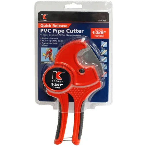 Keeney 1-3/8 Pvc Pipe Cutter Red 1 Pk