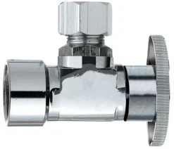 Keeney FIP Compression Brass Oval Handle Angle Stop Valve