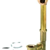Keeney Foot Lok Stop 1-1/2 in. D Chrome Brass Bath Drain