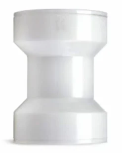 Keeney Insta-Plumb White Plastic Push Connection Straight Coupling 3-3/4 H x 1-1/2 Dia. in.