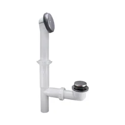 Keeney Lok stop 1-1/2 in. D Chrome Plastic Bath Drain