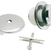 Keeney Plumb Pak Foot Lok Stop Metal Polished Chrome 1-Handle Lift N Turn Bathtub Drain Trim Kit