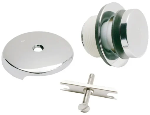 Keeney Plumb Pak Foot Lok Stop Metal Polished Chrome 1-Handle Lift N Turn Bathtub Drain Trim Kit